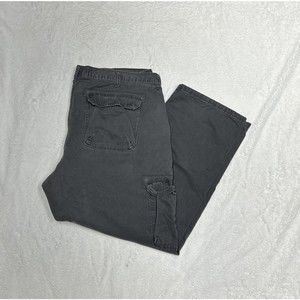Wrangler Faded Gray Cargo Pants Men’s Size 44x30 Regular Fit Straight Leg